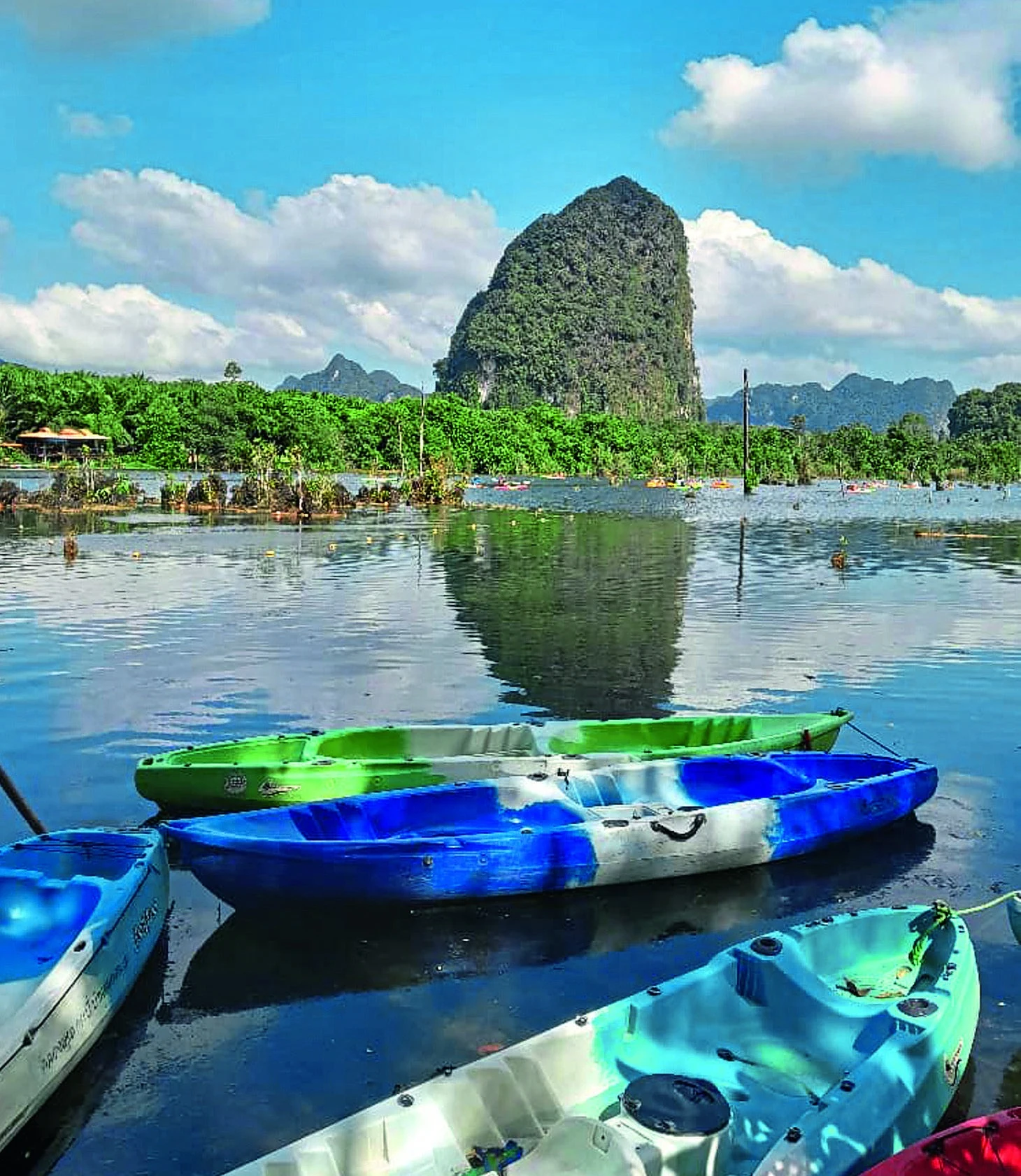 A view from the water brings the landscape into a different kind of focus.