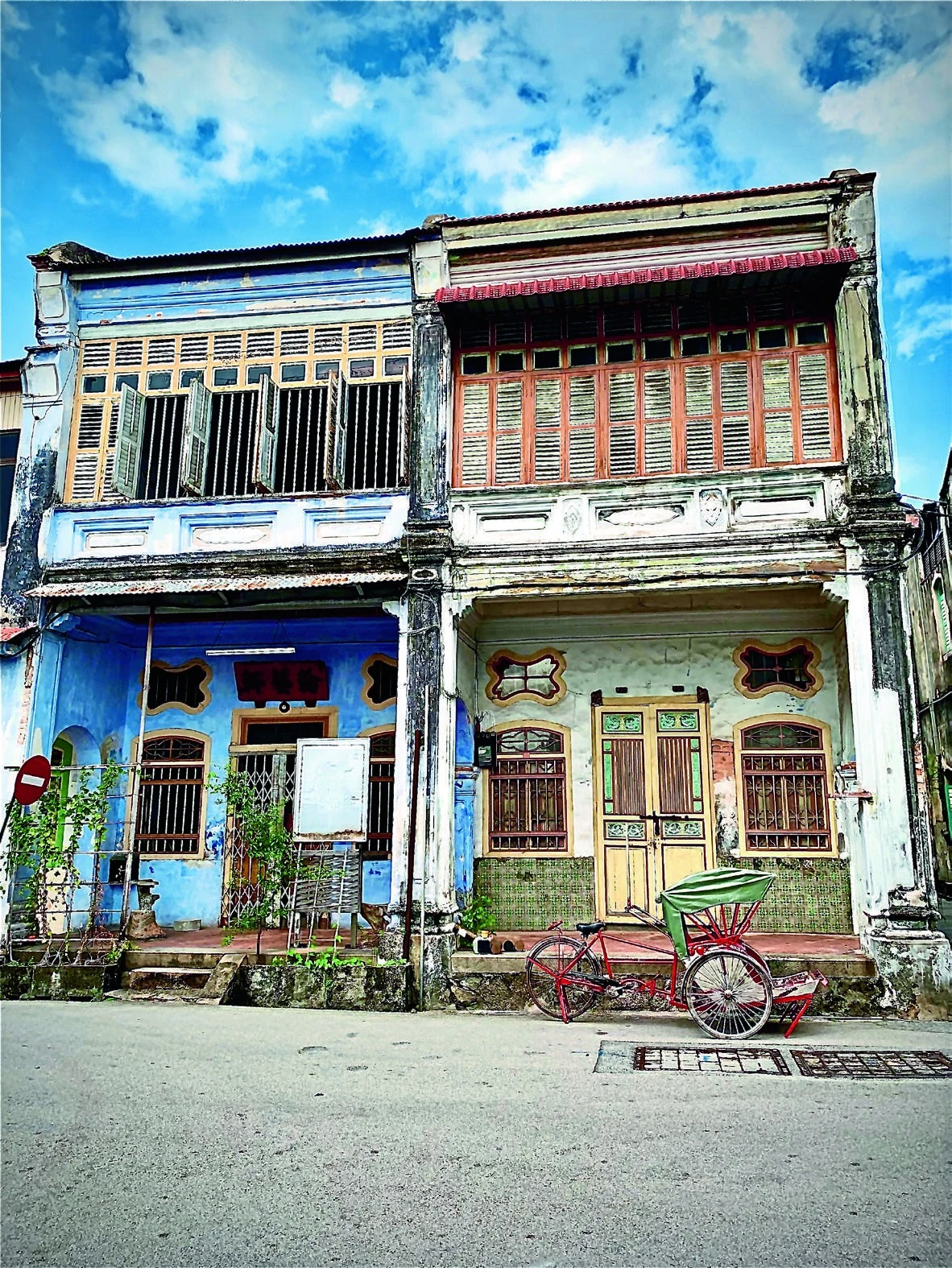 George Town’s shophouses: colour, character and layers of history.