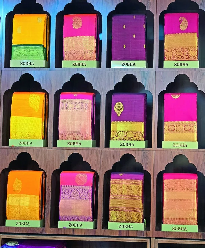 Jewel tones, carefully folded: a glimpse into the textile vocabulary of Brickfields.